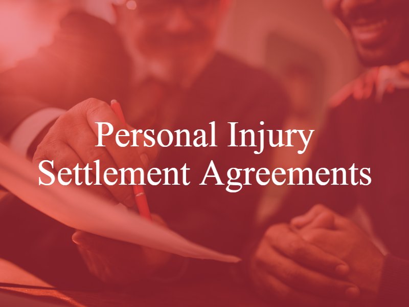 personal injury settlement agreement